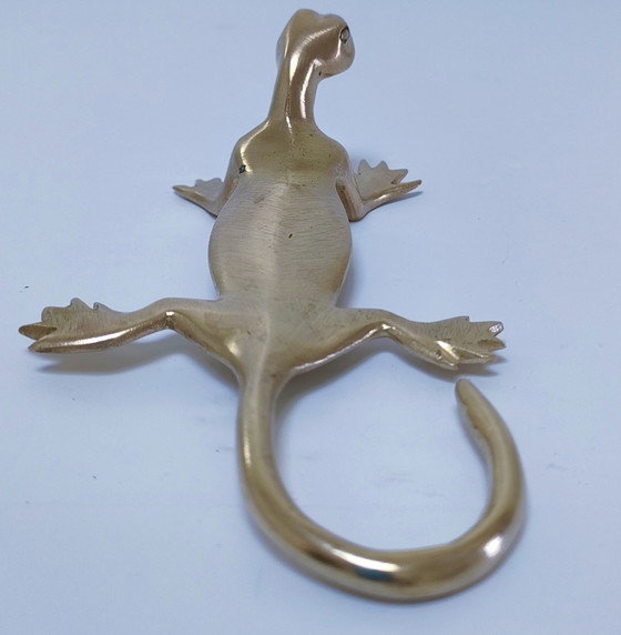Image 1 of Lézard Laiton Massief Signé Zak