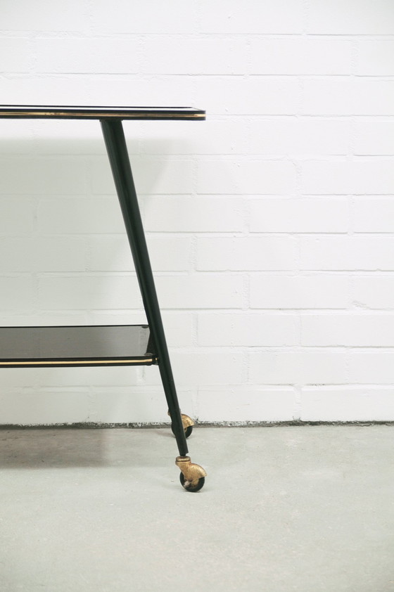 Image 1 of Zwart & Gouden Vintage Trolley