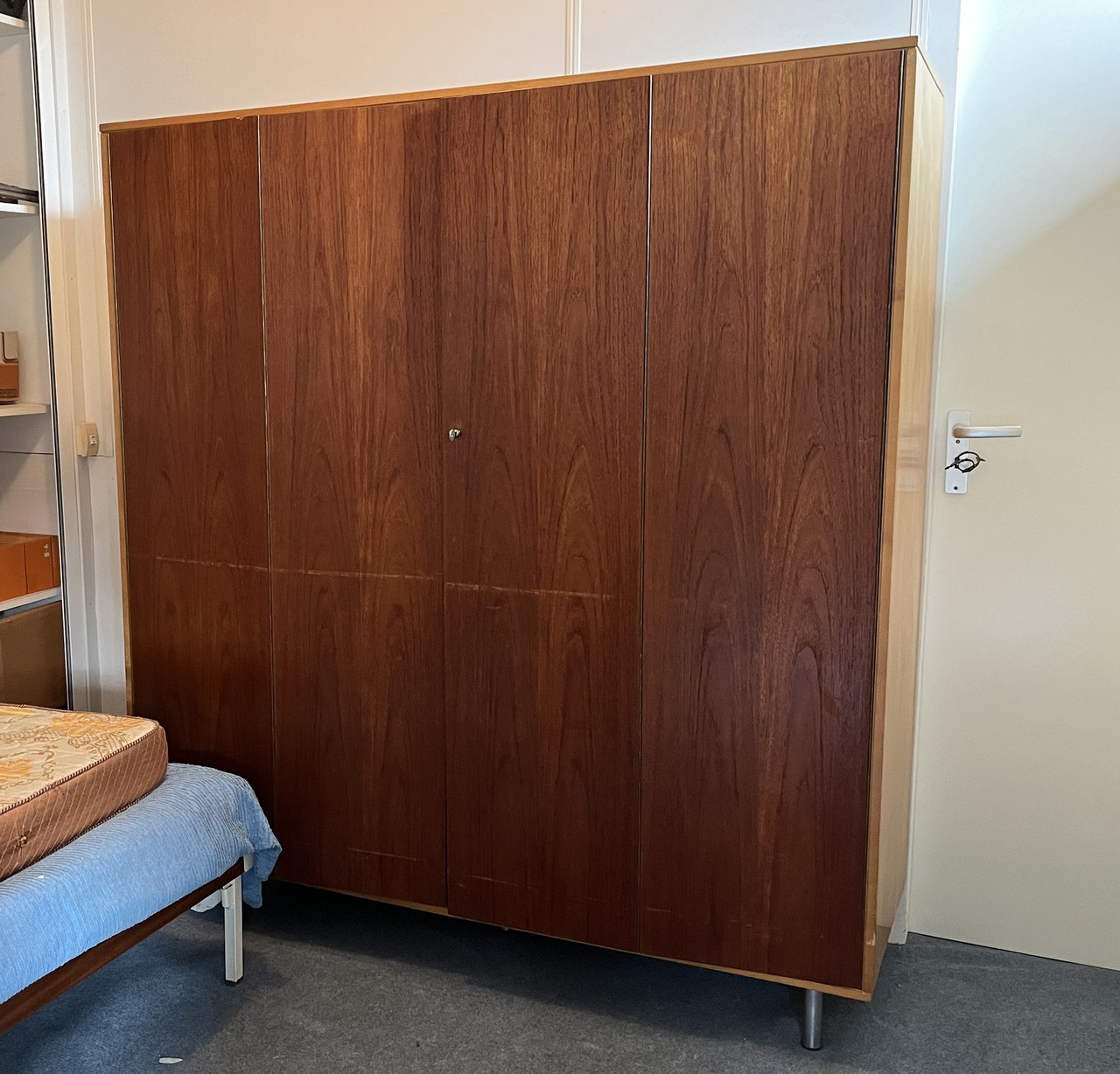 Pastoe kledingkast jaren '50 teak en berken