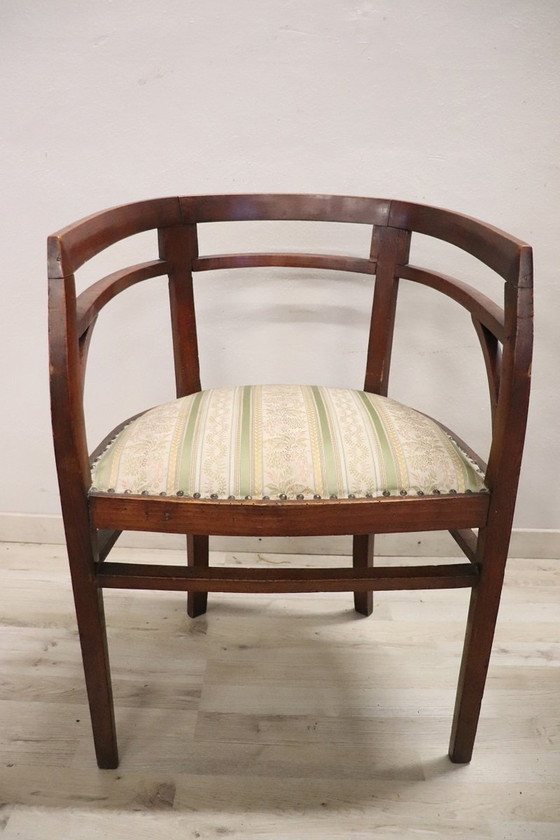 Image 1 of Toilettafel met fauteuil, vroeg 20e eeuw