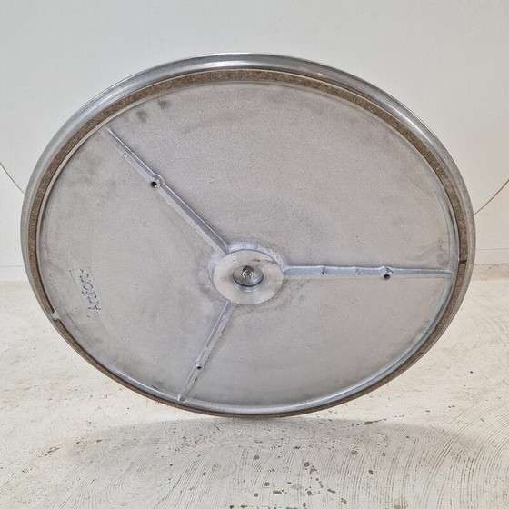 Image 1 of Vintage ovale eettafel in wit houtfineer van Pierre Paulin voor Artifort, 1960