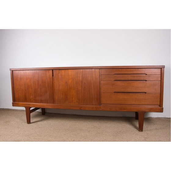 Image 1 of Vintage teakhouten dressoir van Henning Kjaernulf voor Vejle Stole, Denemarken 1960
