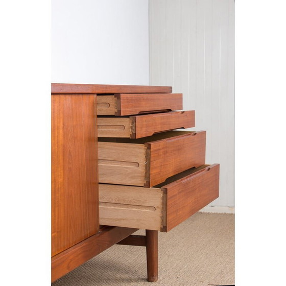 Image 1 of Vintage teakhouten dressoir van Henning Kjaernulf voor Vejle Stole, Denemarken 1960