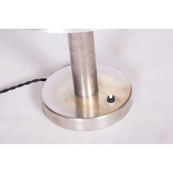 Image 1 of Vintage Bauhaus tafellamp in vernikkeld staal van Franta Anýž, Tsjecho-Slowakije 1920