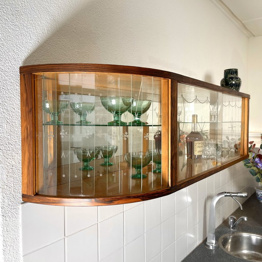 Hangende Vitrinekast In Art Deco Stijl