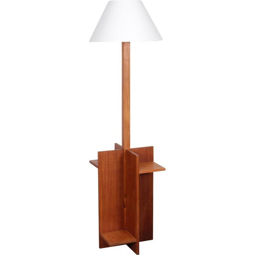 Vintage houten vloerlamp, 1940