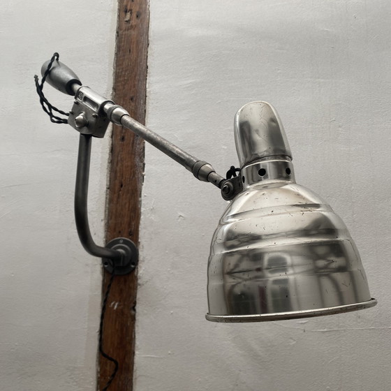 Image 1 of Antieke Solere industriële wandlamp met contragewicht