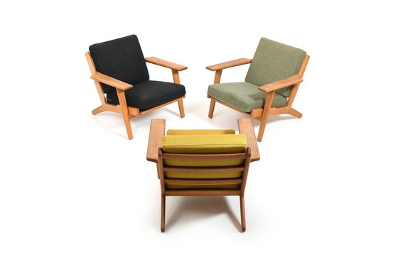 Image 1 of GE-290 Fauteuils van Hans J. Wegner voor Getama, 1950, set van 3