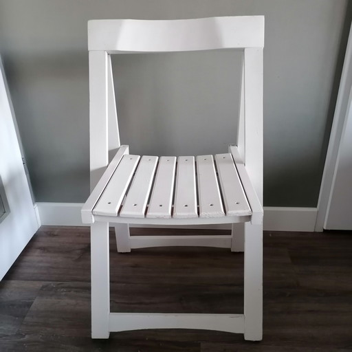 Design klapstoel wit Aldo Jacober voor Alberto Bazzani