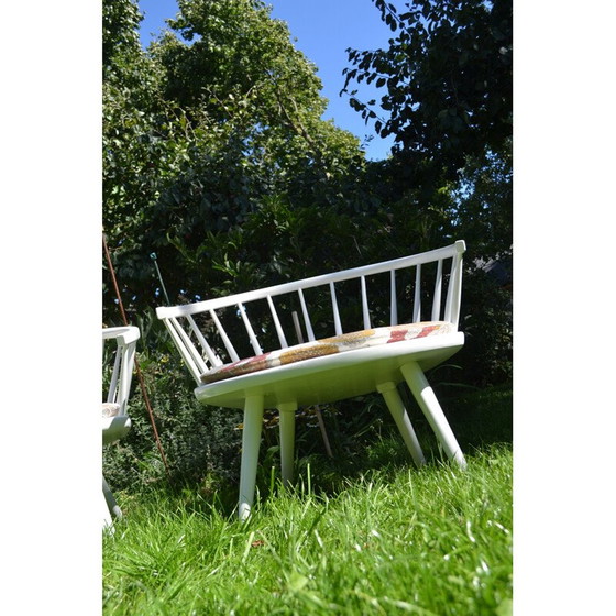 Image 1 of Paar vintage Model Arka fauteuils van Yngve Ekström voor Stolab 1950