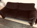 2x Cassina Maralunga 2-zits bank van Vico Magistretti