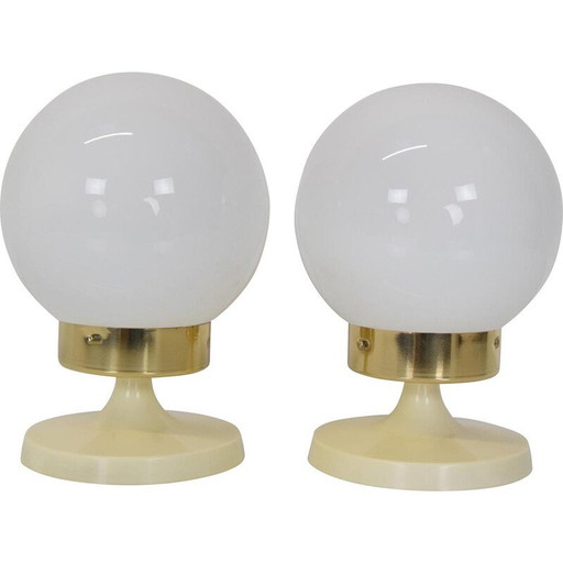 Paar mid-century tafellampen van Instala Děčín, Tsjecho-Slowakije 1970