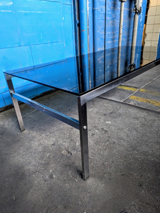Image 1 of Vintage Deense Glazen Salontafel/ Coffee Table