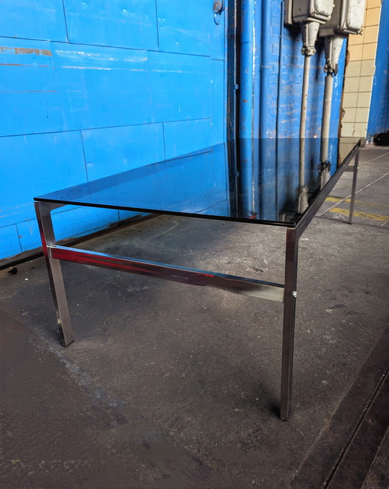 Image 1 of Vintage Deense Glazen Salontafel/ Coffee Table