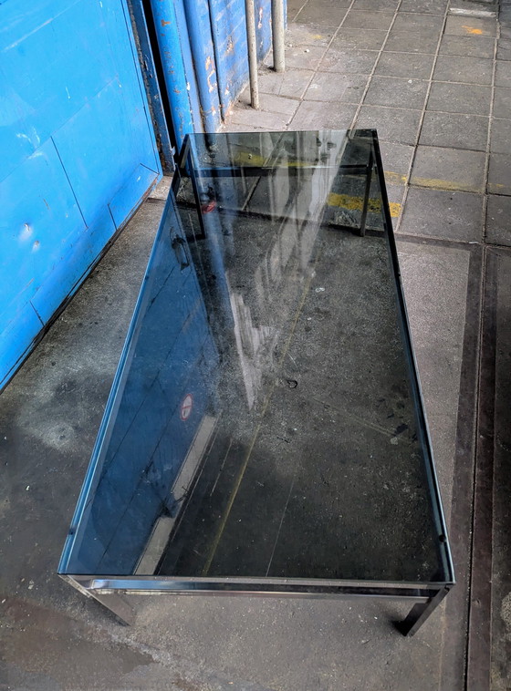 Image 1 of Vintage Deense Glazen Salontafel/ Coffee Table