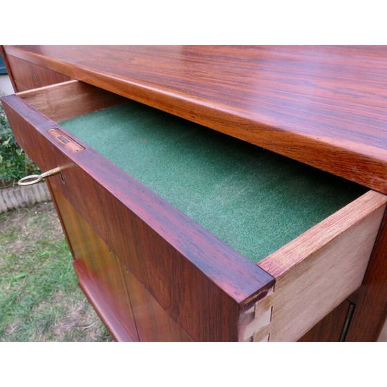 Image 1 of Vintage palissander highboard met laden, Denemarken 1960