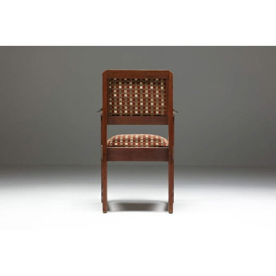 Image 1 of Set van 6 vintage fauteuils van de Amsterdamse school, Nederland 1940