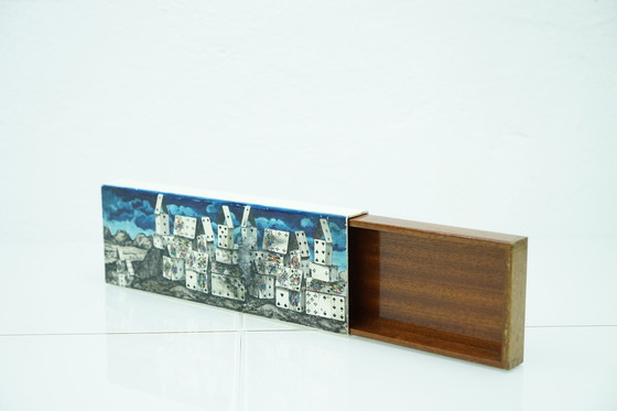Image 1 of Vintage doos van Piero Fornasetti, jaren 1950