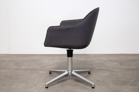 Image 1 of 2x Vitra Softshell stoel - Antraciet