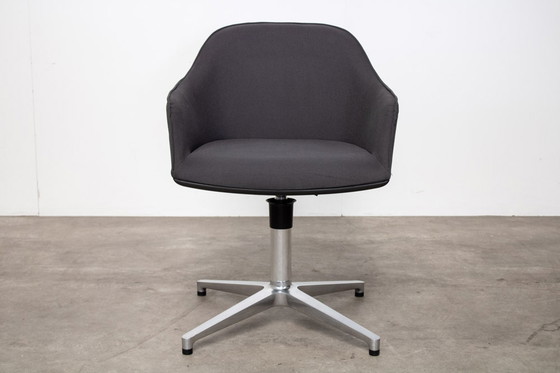 Image 1 of 2x Vitra Softshell stoel - Antraciet