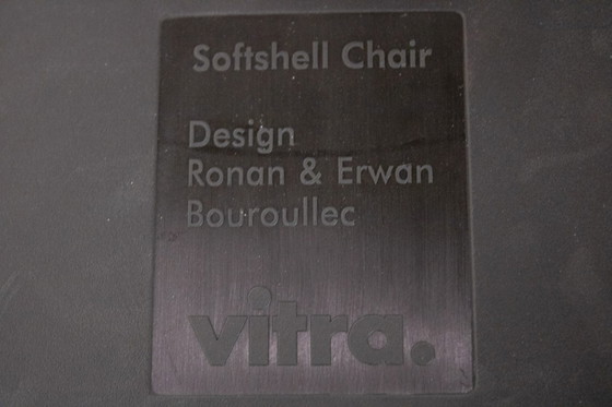 Image 1 of 2x Vitra Softshell stoel - Antraciet