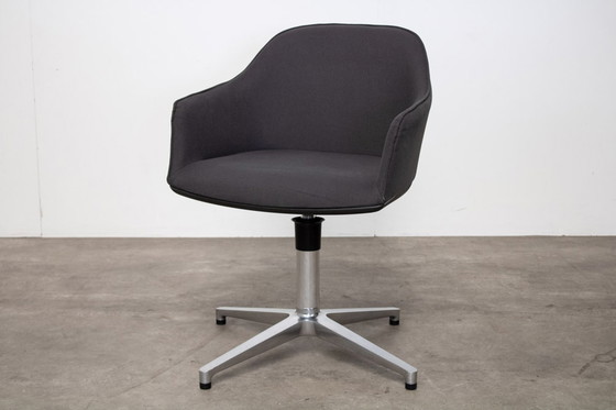 Image 1 of 2x Vitra Softshell stoel - Antraciet