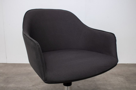 Image 1 of 2x Vitra Softshell stoel - Antraciet