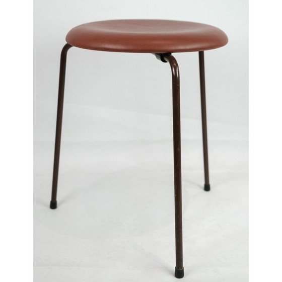 Image 1 of Vintage Dot kruk kruk in leer van Arne Jacobsen, jaren 1960