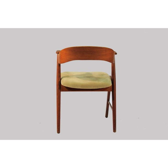 Image 1 of Set van 6 vintage teakhouten eetkamerstoelen Bekend 32, jaren 1960 Deens