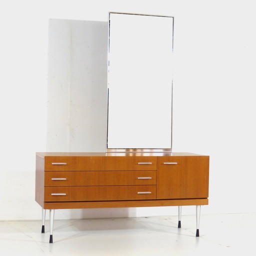 Vintage Mid-Century Modern Kaptafel Dressoir in Teak, 1960s