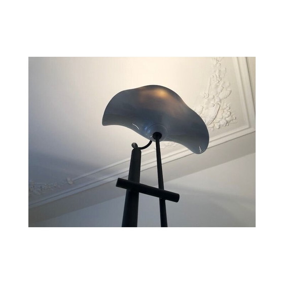 Image 1 of Vintage porseleinen en metalen vloerlamp van René Kemna voor Piuluce Sirrah, Italië 1991