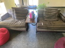 2x Giorgetti loveseat