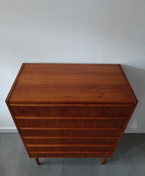 Image 1 of Vintage Deense Ladekast In Teak 