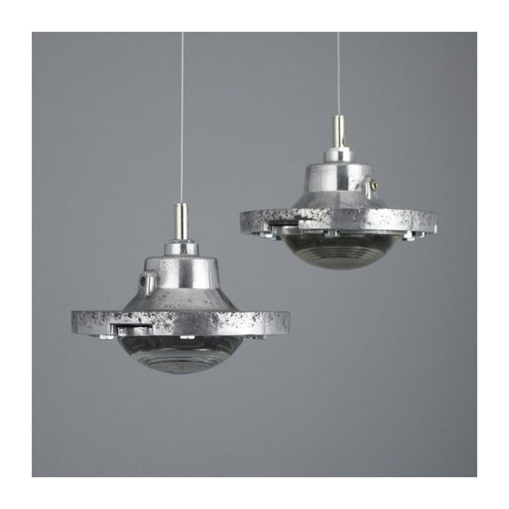 Image 1 of Vintage Britse vliegveld prismatische glazen verkeerslichten