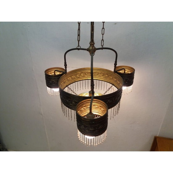 Image 1 of Vintage Jugendstil kroonluchter, Tsjecho-Slowakije 1900