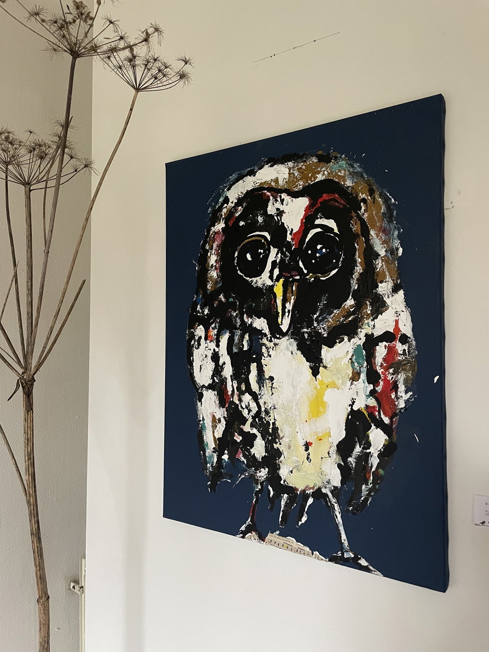 Schilderij Uil | €810 | Whoppah, image size:960x1280