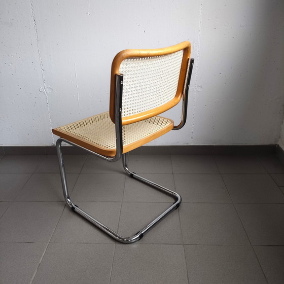 Image 1 of Vintage set van 6 Cesca stoelen 'Made In Italy'.