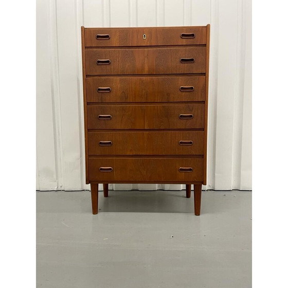 Image 1 of Deense vintage teakhouten ladekast, 1960-1970