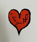 Andy Warhol: “I Love You So, Drieluik, 1957”. Gesigneerd In De Plaat. 
