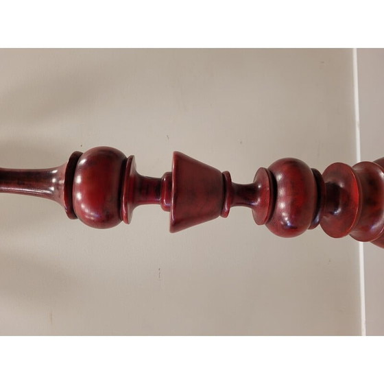 Image 1 of Vintage vloerlamp in rood decapé, Frankrijk 1960