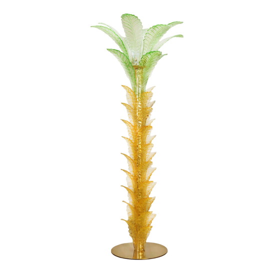 Image 1 of Palm lamp, Murano glas, Italiaans ontwerp, 1970S, Vervaardiging: Italië