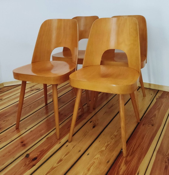 Image 1 of Tsjecho-Slowaakse stoelen van O. Haerdtl voor Ton, 1960S, set van 4