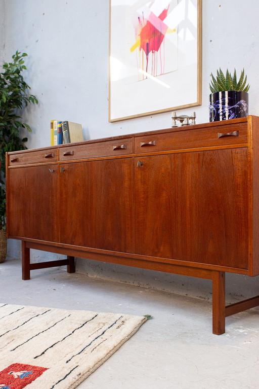 Vintage ladekast teak midcentury