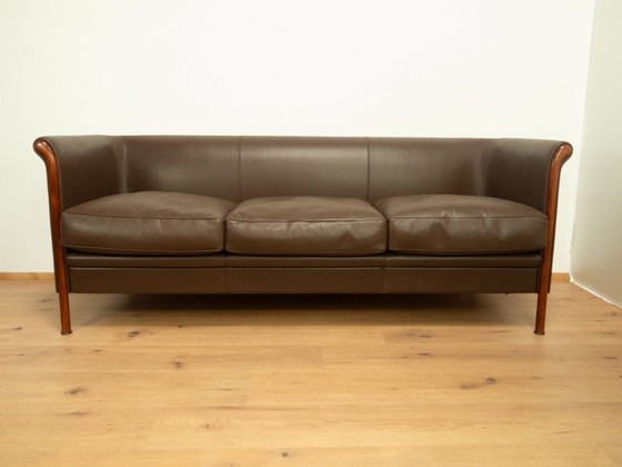 Image 1 of clubset van antonio citterio voor moroso, leer, jaren 1980