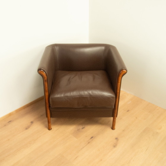 Image 1 of clubset van antonio citterio voor moroso, leer, jaren 1980