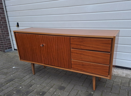 Image 1 of Mid Century buffetkast walnoot Deens design jaren 60