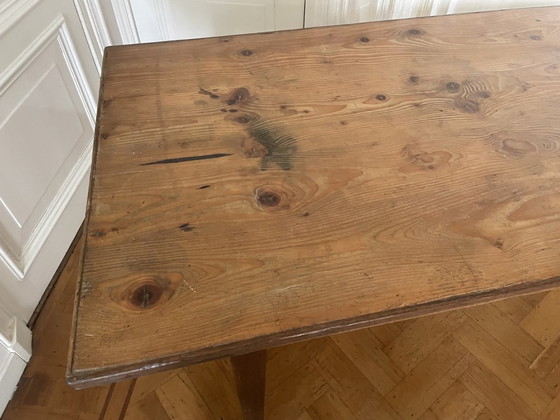 Image 1 of Franse Landelijke Eettafel Tafel 247 Cm. Vintage