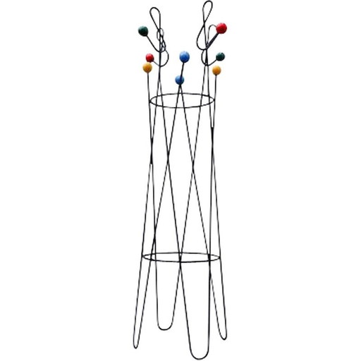 Vintage kapstok "Clef de sol" van Roger Ferraud 1950