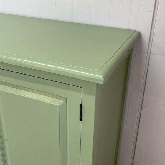 Image 1 of Restyle Groen Massief Hout Dressoir Opgeknapt Ladekast