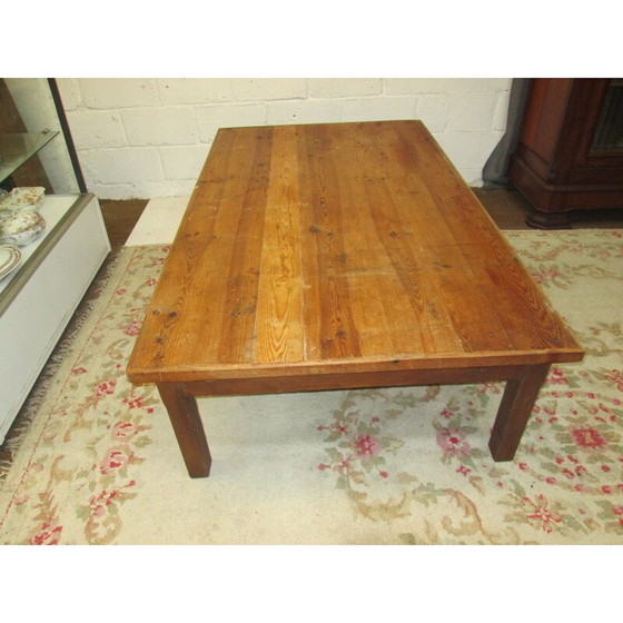 Image 1 of Vintage grenenhouten salontafel